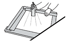 薄めに2～3回塗り重ねます