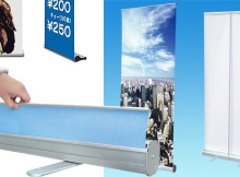 ロールアップで手間いらず！バナースタンドのニュータイプ、巻き取り式とは