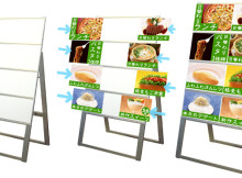 飲食店のランチのPRにオススメのカードケースA型看板のご紹介