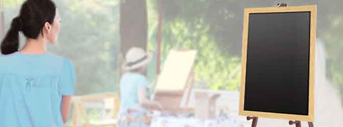 イーゼルの演出力