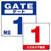 数字番号表示プレート看板