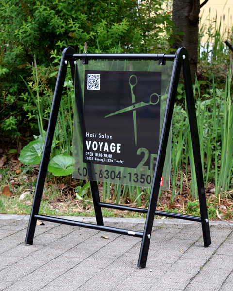 透明アクリル仕様Bサイン 事例写真1