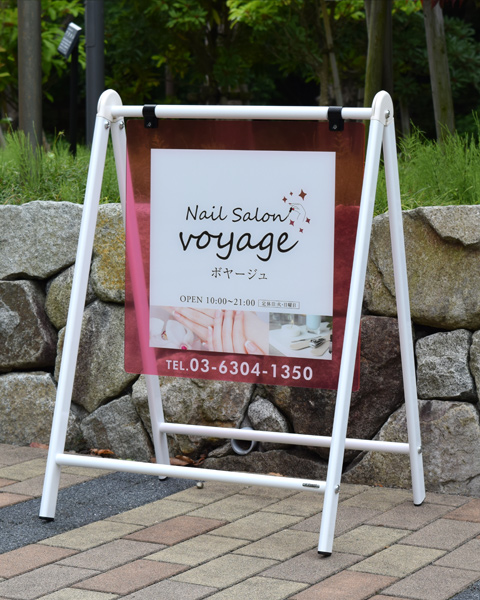 透明アクリル仕様Bサイン 事例写真2