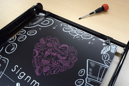 Bサイン 面板交換方法 STEP.1