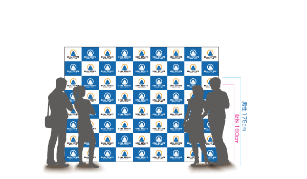 楽々！バックパネルスタンド 3×4 W3005×H2265mm