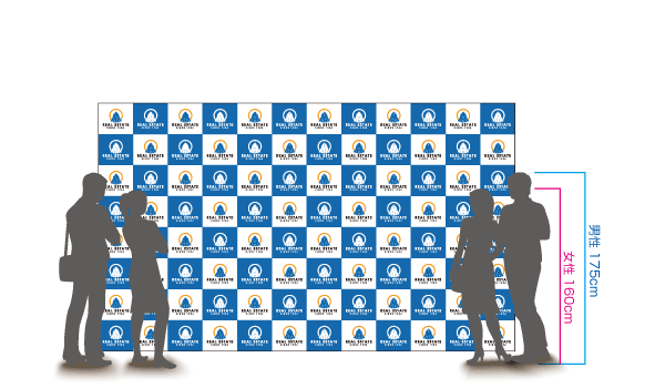 楽々！バックパネルスタンド 3×5 W3745×H2265mm