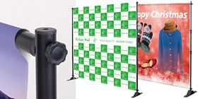 付け替え簡単！棒袋式バックパネル