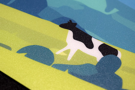 エンボス加工付きフロアラミネートの拡大写真