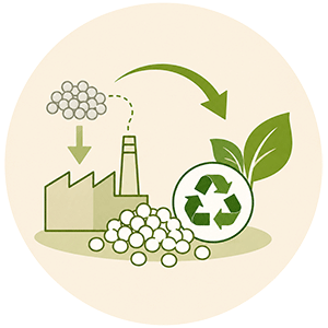 CO2排出量の削減を表すアイコン