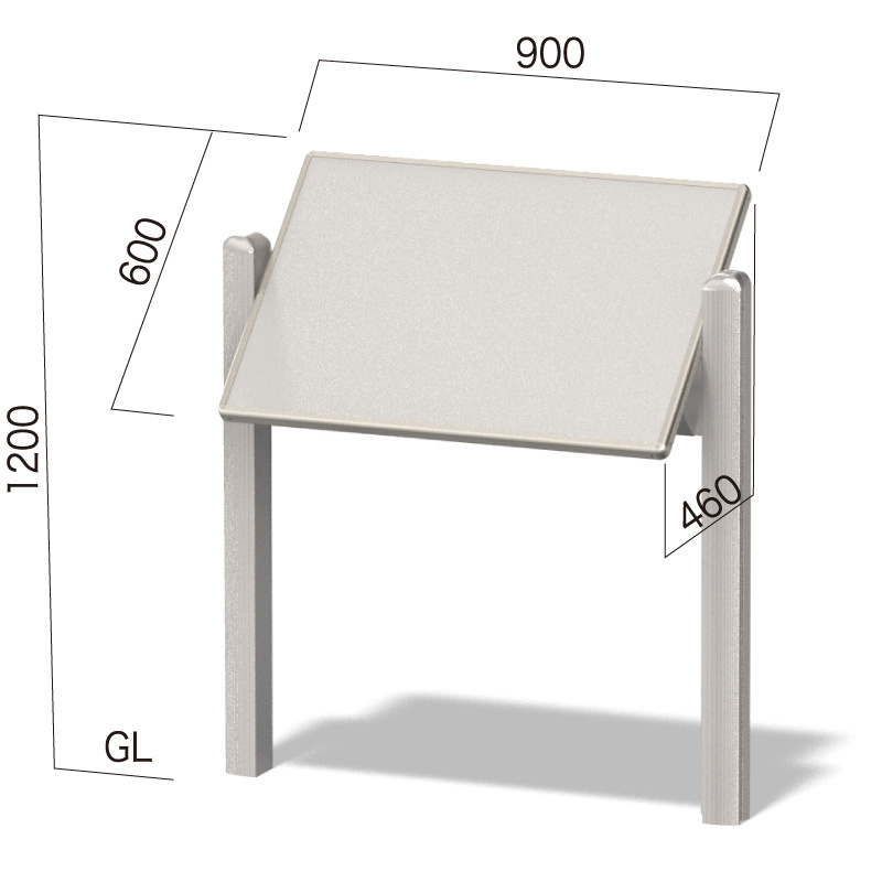 傾斜埋込看板 アトランタ ATタイプ  AT-4