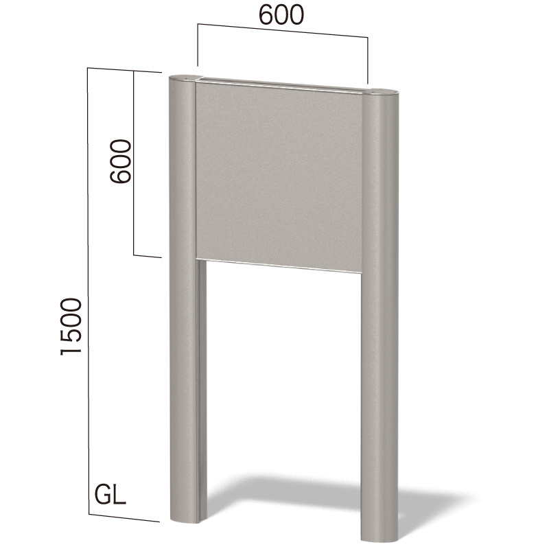 2本脚野立看板 インフォメックス C スタンダードタイプ C-1 R支柱