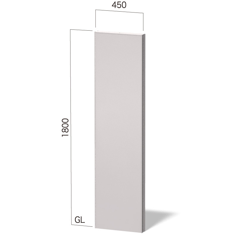 埋込式自立看板 タワーサイン ダイナスティ DE-4 (地上高W450xH1800)