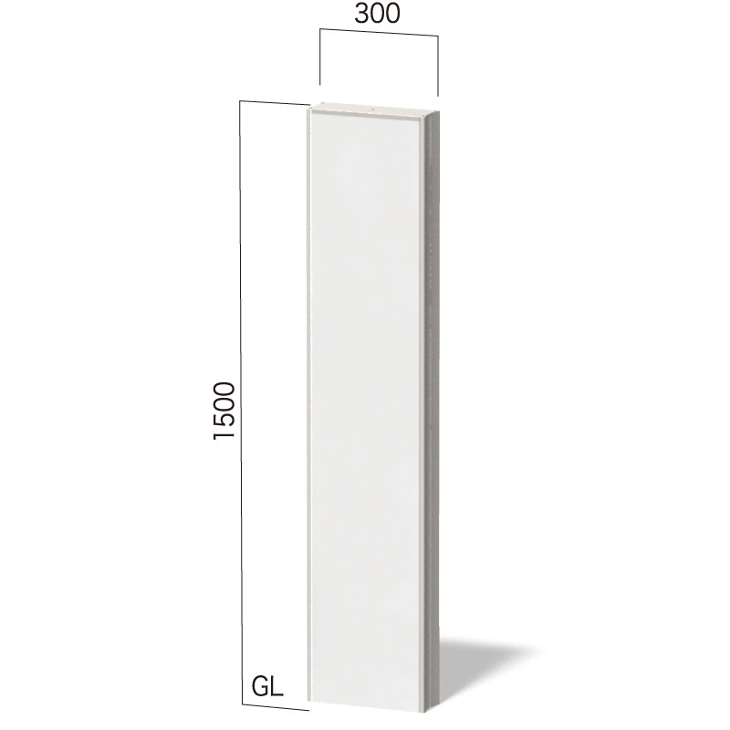 埋込式自立看板 タワーサイン ダイナスティ VD-2 (地上高W300xH1500) ローコストモデル 