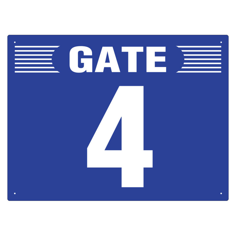 ゲート表示板 ヨコ GATE　 4 (305-303)