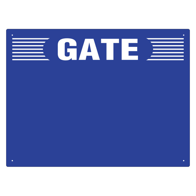 ゲート表示板 ヨコ GATE　 無地 (305-304)