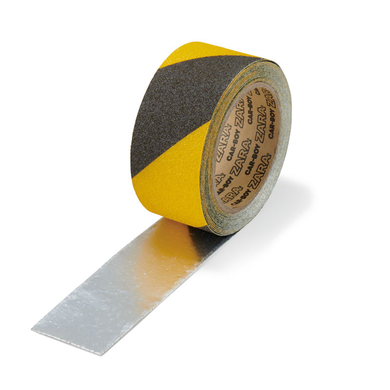 すべり止めアルミテープ 黄黒 (374-420) 安全用品・工事看板通販のサインモール