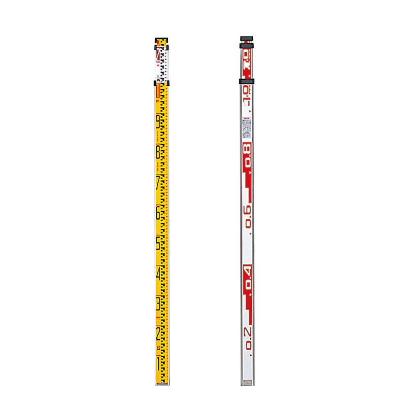 測量用品 アルミスタッフ サイズ:3m×3段 (388-56)