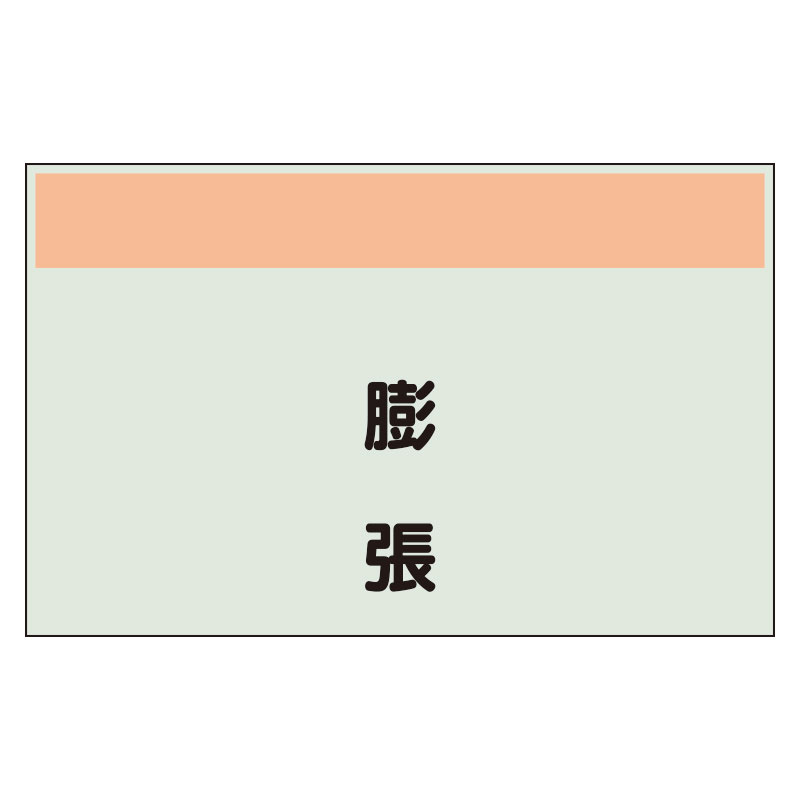 配管識別シート 膨張 小(250×500) (406-78)