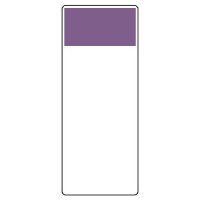 短冊型表示板 帯色：灰紫（マンセル値2.5P 5/5） (422-22)