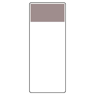 短冊型表示板 帯色：シルバー (422-25)
