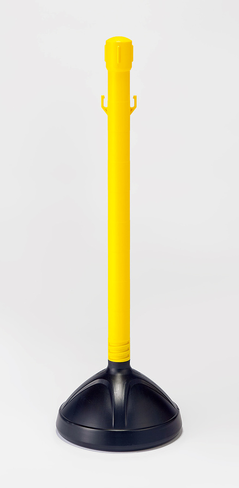 屋外用チェーンスタンド 高さ850mm カラー:黄 (870-32) 安全用品・工事看板通販のサインモール