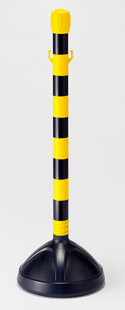 屋外用チェーンスタンド 高さ850mm カラー:黄/黒部反射 (870-33)