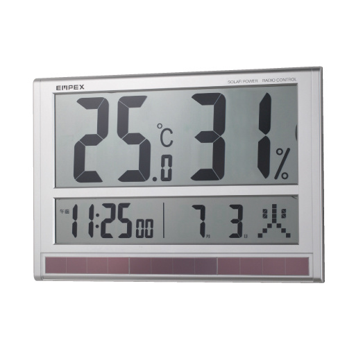 大型デジタル温湿度計 (HO-126)