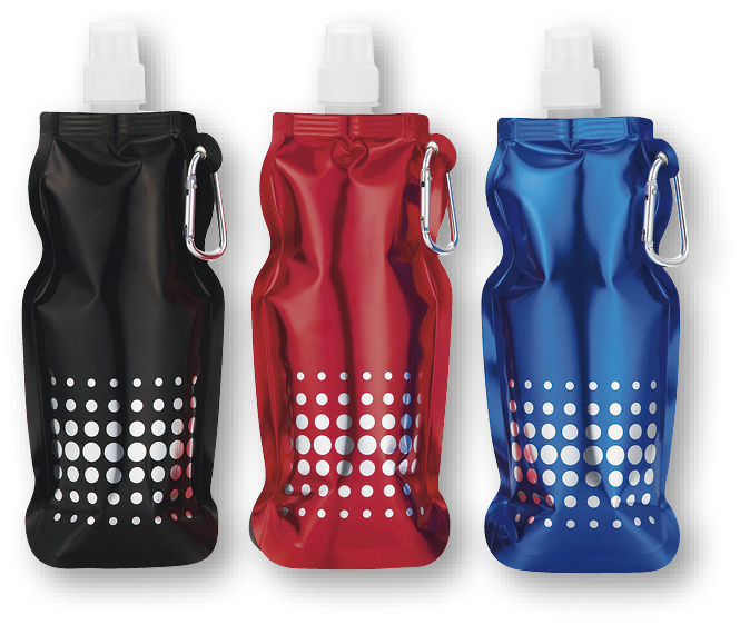 カラビナ付折りたたみボトル500ml (HO-700)