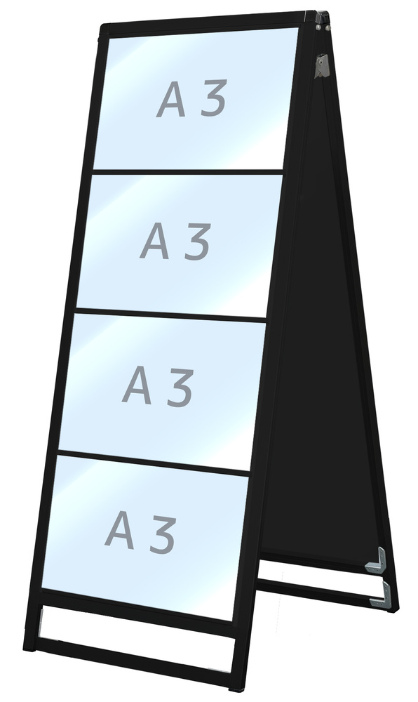 常磐精工 ブラックカードケーススタンド看板 B4横8両面 BCCSK-B4Y8R - 4