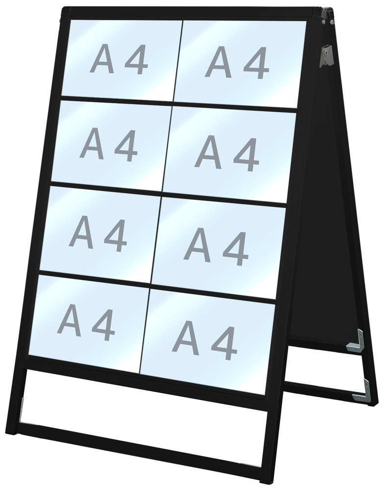 常磐精工 ブラックカードケーススタンド看板 A4横 16両面 BCCSK-A4Y16R - 4