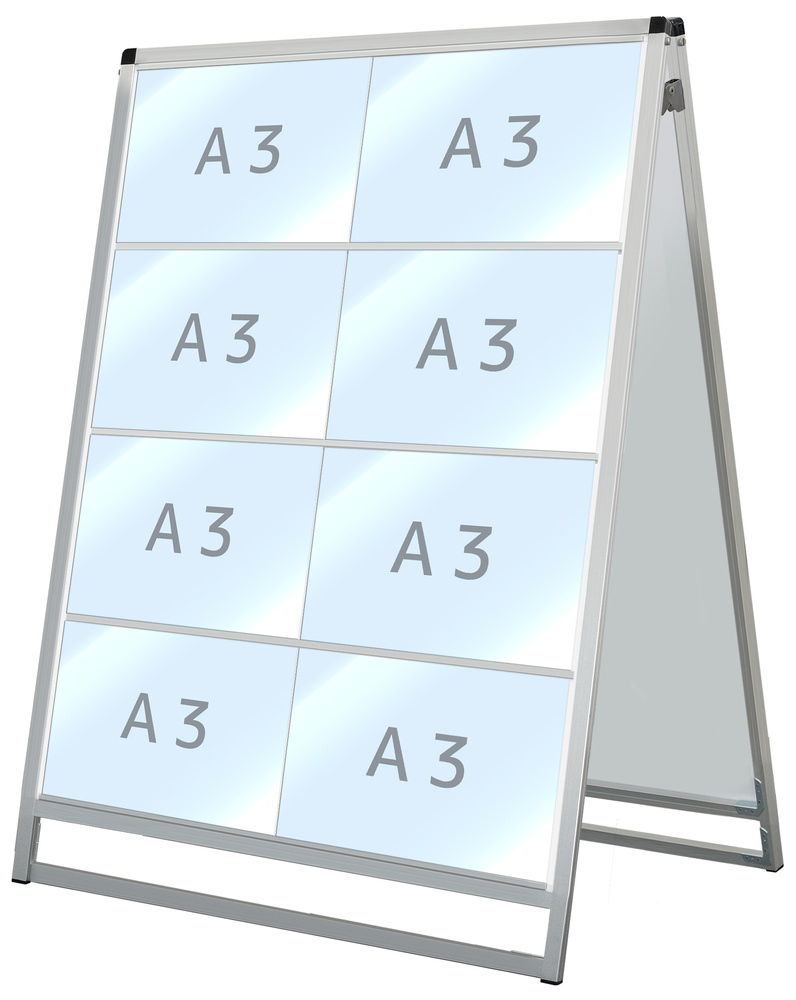 バリウスカードケーススタンド看板 A3横×8枚 (両面・計16枚) (VACCSK-A3Y16R) スタンド看板通販のサインモール