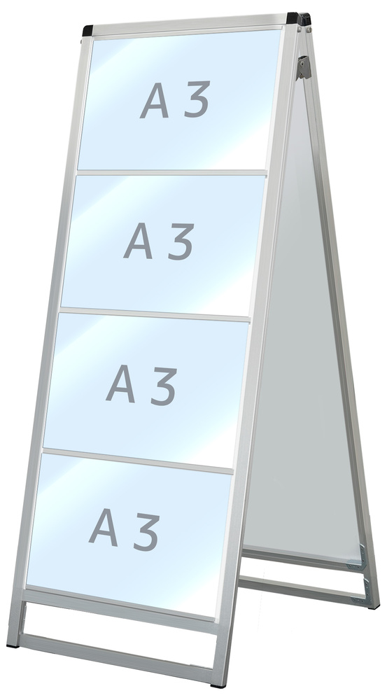 バリウスカードケーススタンド看板 A3横×4枚 (両面・計8枚) (VACCSK-A3Y8R)