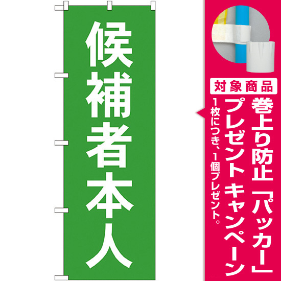 選挙のぼり旗 候補者本人 (GNB-1919) [プレゼント付]