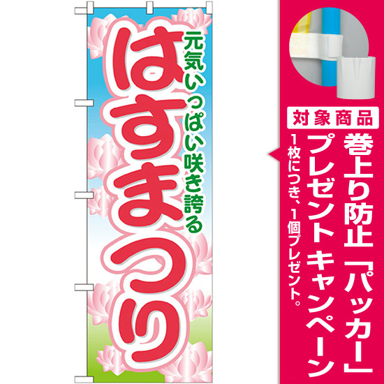 のぼり旗 はすまつり (GNB-1635) [プレゼント付]