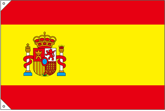 販促用国旗 スペイン サイズ:小 (23656)