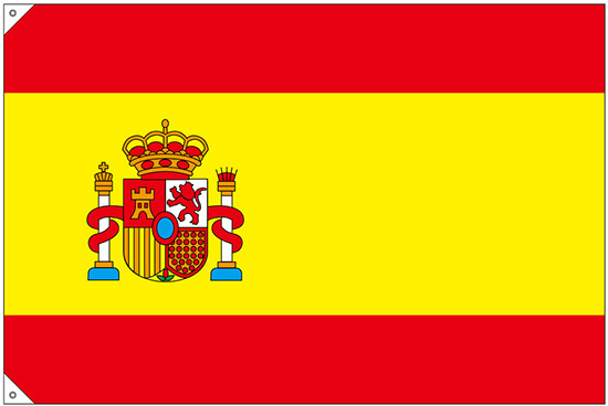 販促用国旗 スペイン サイズ:大 (23657)