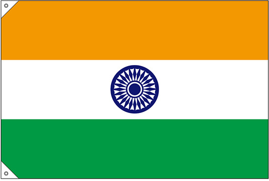 販促用国旗 インド サイズ:小 (23677)