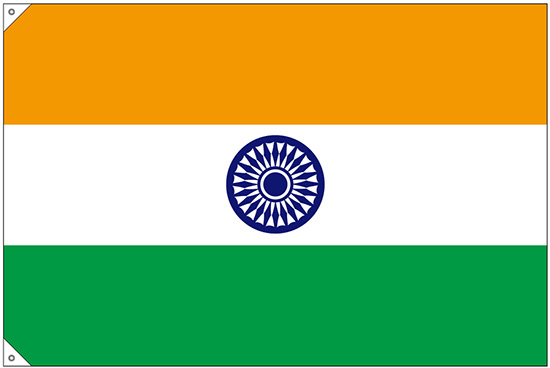 販促用国旗 インド サイズ:大 (23678)