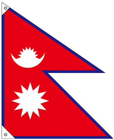 販促用国旗 ネパール サイズ:小 (23680)