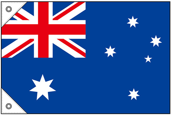 販促用国旗 オーストラリア サイズ:ミニ (23721)