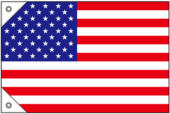 販促用国旗 アメリカ サイズ:ミニ (23724)