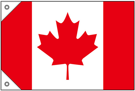 販促用国旗 カナダ サイズ:ミニ (23727)