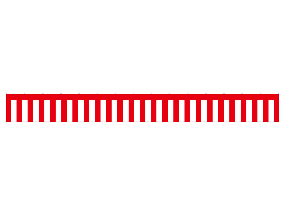 紅白幕 トロピカル 高さ900mm×5間(幅9000mm)(23944)