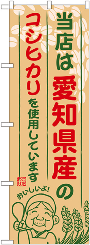 ご当地のぼり旗 愛知県産 内容:コシヒカリ (SNB-914)