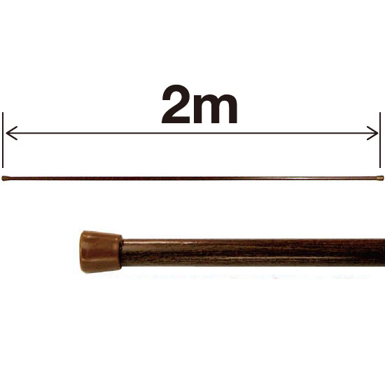 のれん棒 (2m) スチールタイプ (4231)　※個人宅配送不可商品