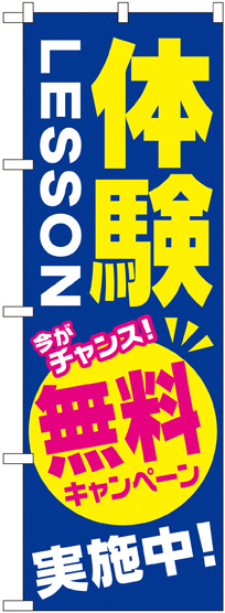 のぼり旗 体験LESSON 無料キャンペーン実施中 (GNB-2131)