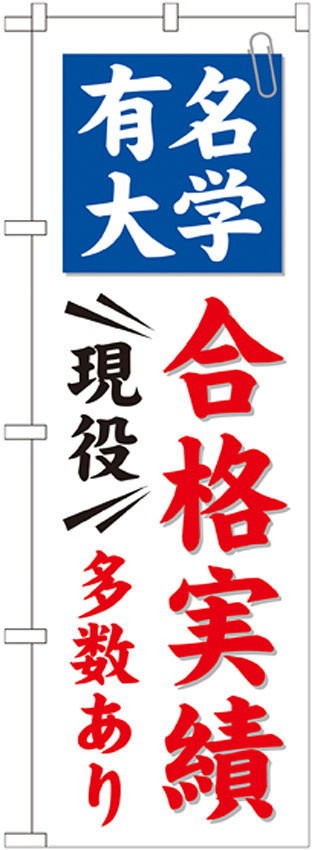 のぼり旗 有名大学 合格実績 現役多数あり (GNB-780)