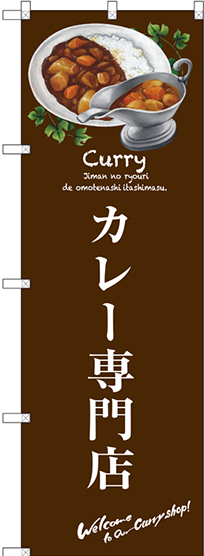 のぼり旗 カレー専門店 (SNB-3145)