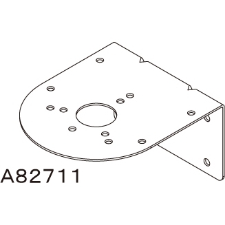 ニコトーチ Φ90・Φ120用 ニコソーラー用 壁面取付ブラケット (A82711)