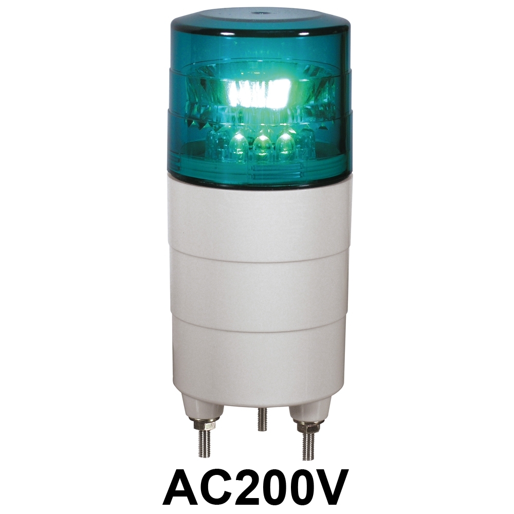 LED回転灯 ニコミニ Φ45 AC200V 色:緑 (VL04M-200NG)